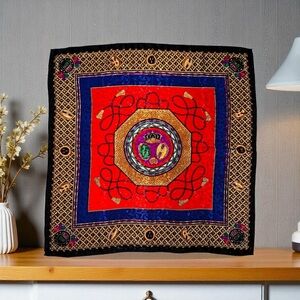 Celine Paris 1992 Natural World Large Silk Square Scarf (34" x 34") *LIMITED ED*